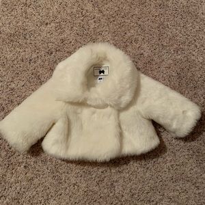Janie and Jack faux fur coat 2T